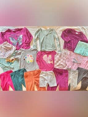 Girl’s Spring Matching Set Clothing Bundle / Lot - Colorful Outfits for Size 4-6